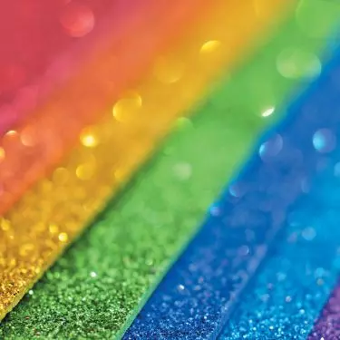 GLOW AQUA acrylic glitter paint