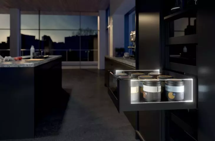 Wielokrotnie nagrodzone oświetlenie LED do szuflad AvanTech YOU