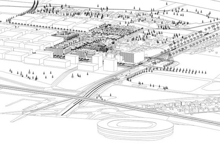 Nowe Żerniki - a conceptual view of the WuWA2 model housing estate in Wroclaw