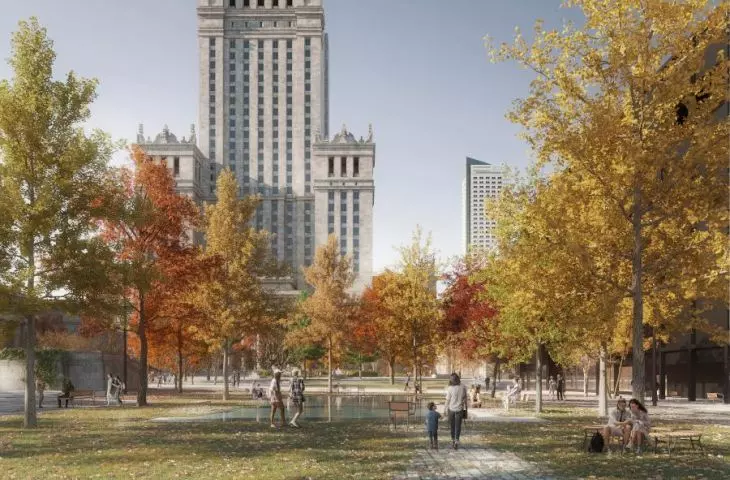 Wizualizacja placu centralnego