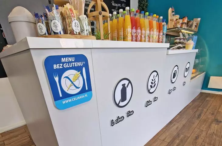   gluten-free, sugar-free, lactose-free, but vegan - such things in Radomsko 