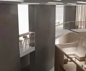 View from the mezzanine level
