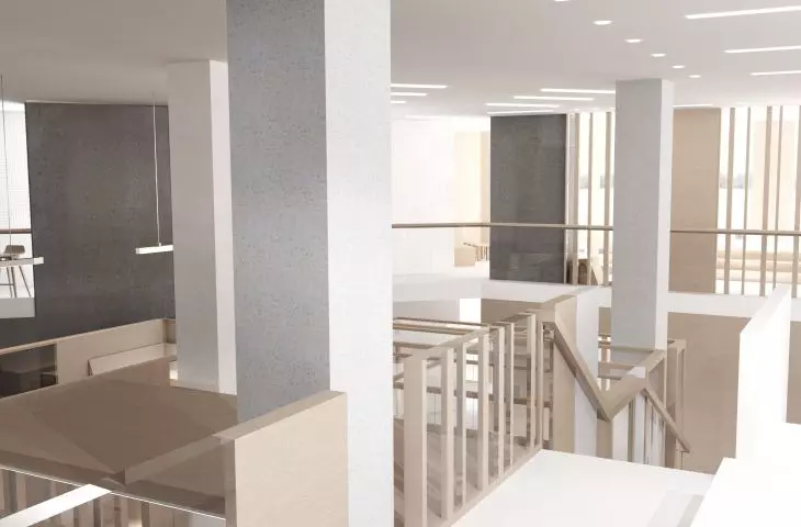 A building in Cieszyn has been converted into co-livnig spaces