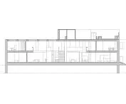 Cross-section of the designed space