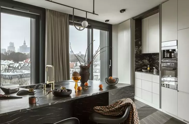 Granite kitchen island