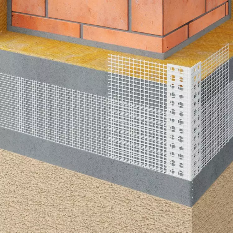 BP10 - PVC angle bar with mesh
