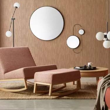 The Stan armchair, together with the footrest, provides the perfect place to soothe your senses