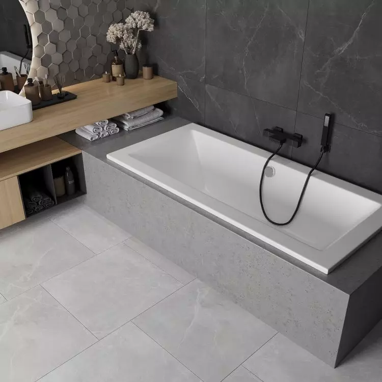 MEXEN CUBE rectangular bathtub