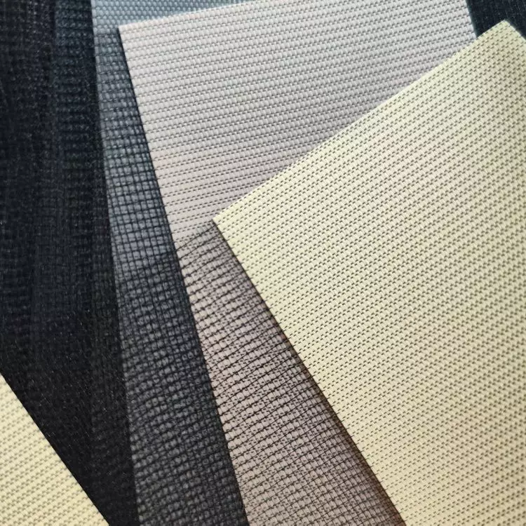 Day/night fabric with black mesh