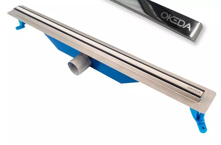 Szczelinowy odpływ liniowy PRIME LINE SLIM™ – super wąski odpływ z ręcznie polerowanym rusztem na wysoki połysk
