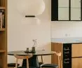 lamp and dining room table &Tradition
