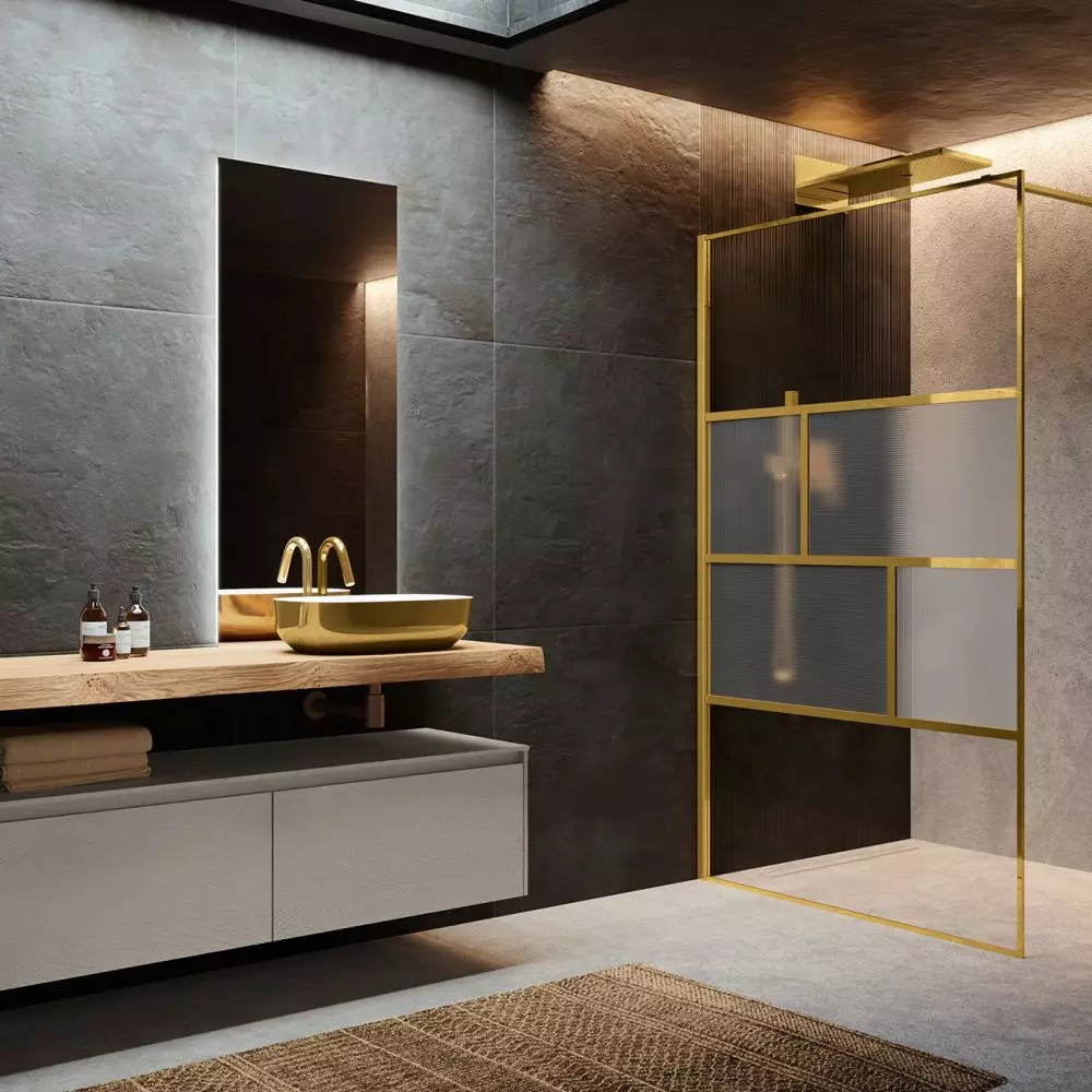 Walk-In H ART, glossy gold color