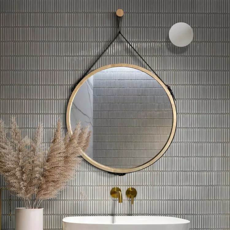 Scandi Belt Wood Mirror