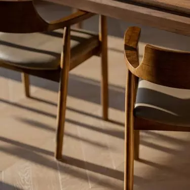 Chairs in the dining area
