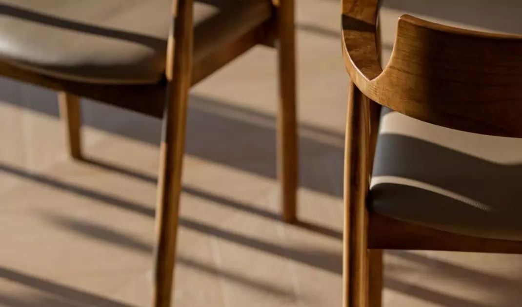 Chairs in the dining area