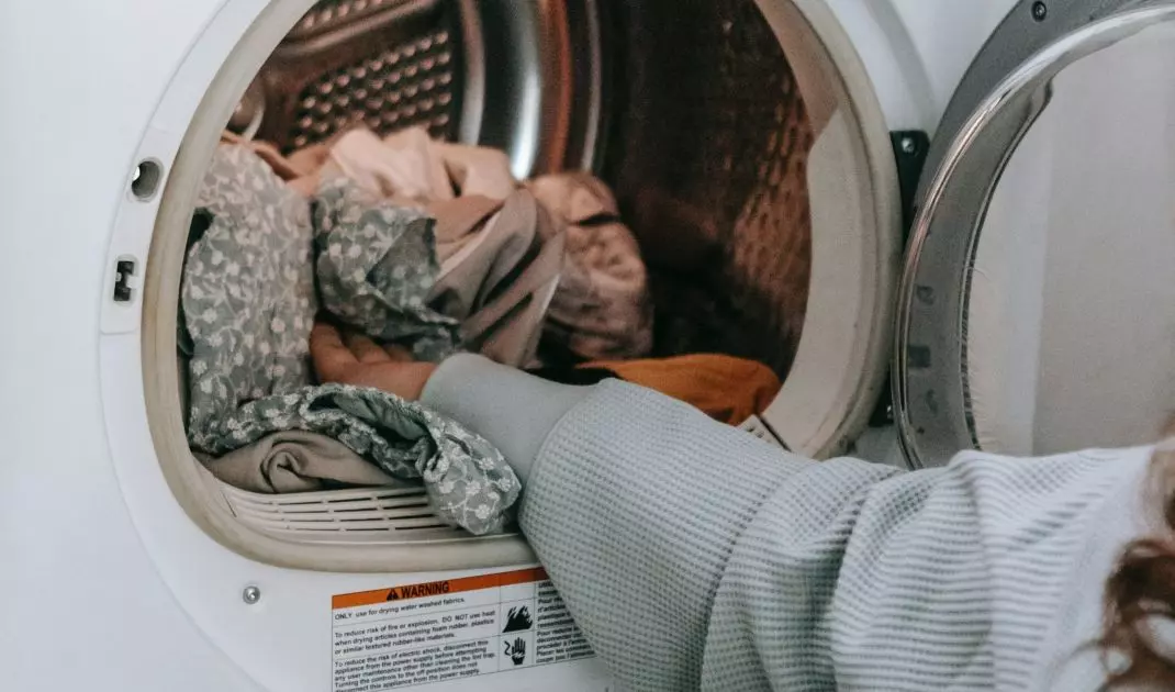 Using a washer-dryer, you don't have to carry your laundry around
