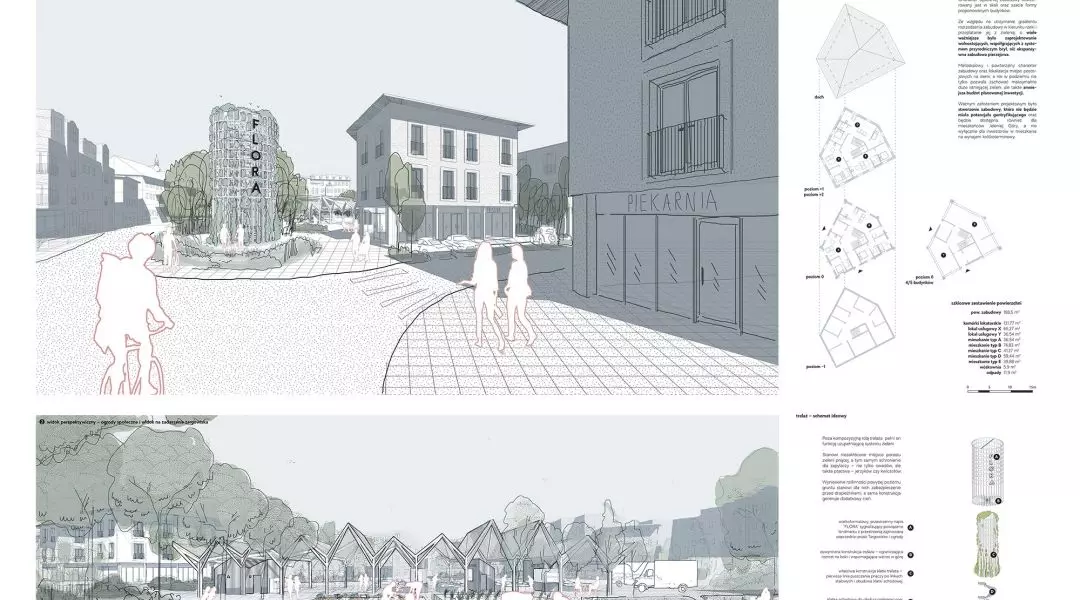I Nagroda, proj.: Zielony Kwartał