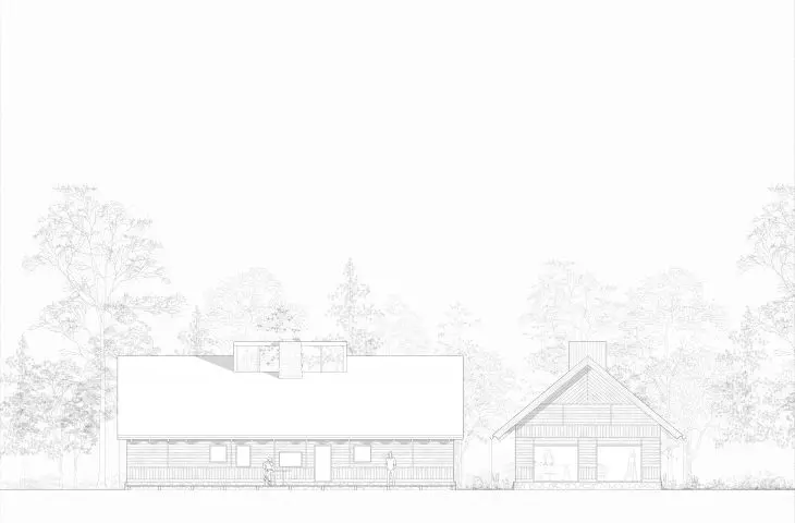 Artist residency project, north elevation