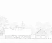 Artist residency project, north elevation