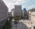 Five Corners Square in Warsaw