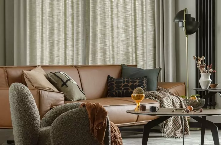 Architectural sofa in the living room