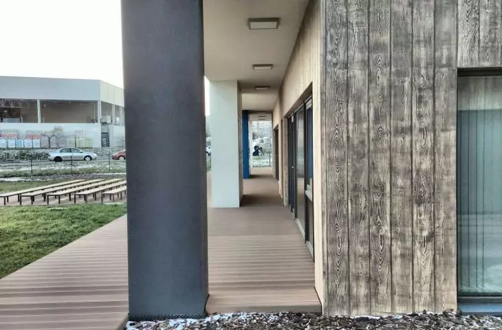 Kindergarten in Opole, a fragment of the building