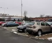 Area of the former barracks, parkin, in the background - riding school