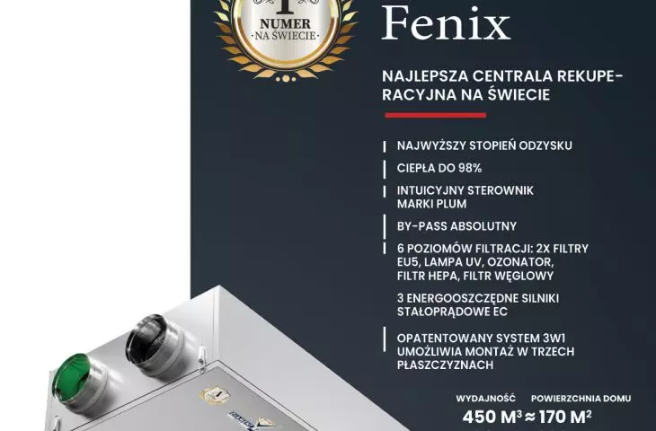 Fenix — Najlepsza centrala rekuperacyjna na świecie