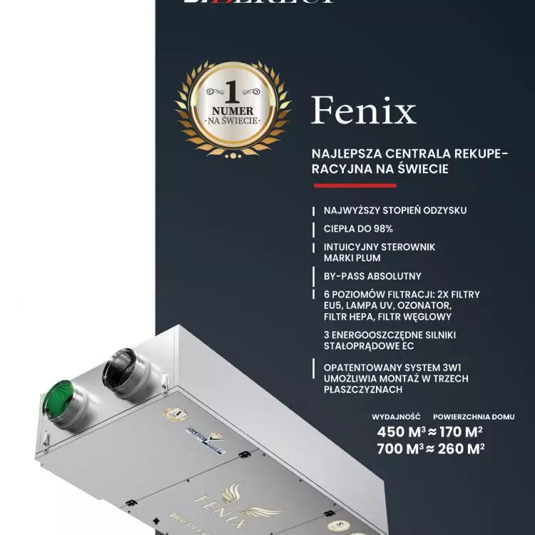 Fenix — Najlepsza centrala rekuperacyjna na świecie