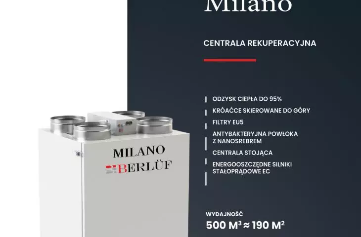 Milano — centrala rekuperacyjna