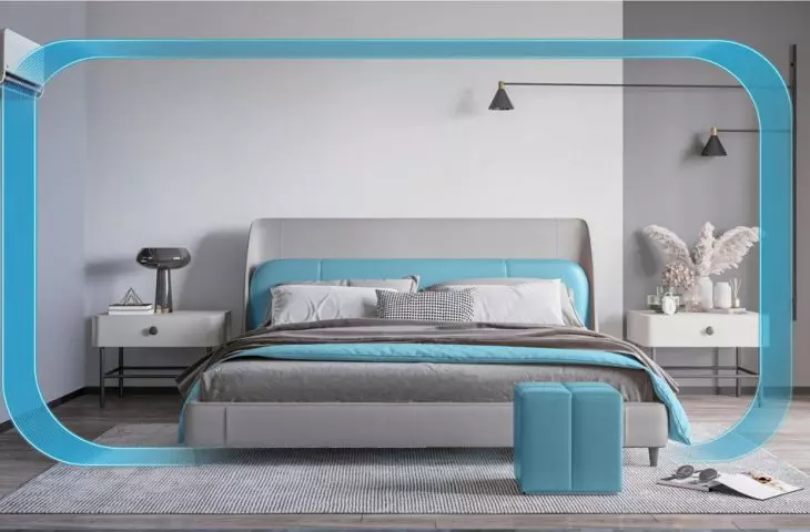 Blue XT with the ability to adjust the airflow vertically or horizontally