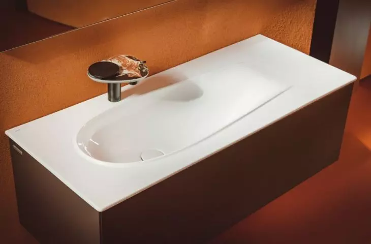 Alessi washbasin with matte finish