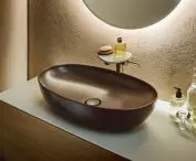 Matte black washbasin