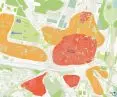 analysis of historical objects and greenery and heat islands