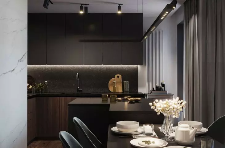 Kitchen with dining area 
