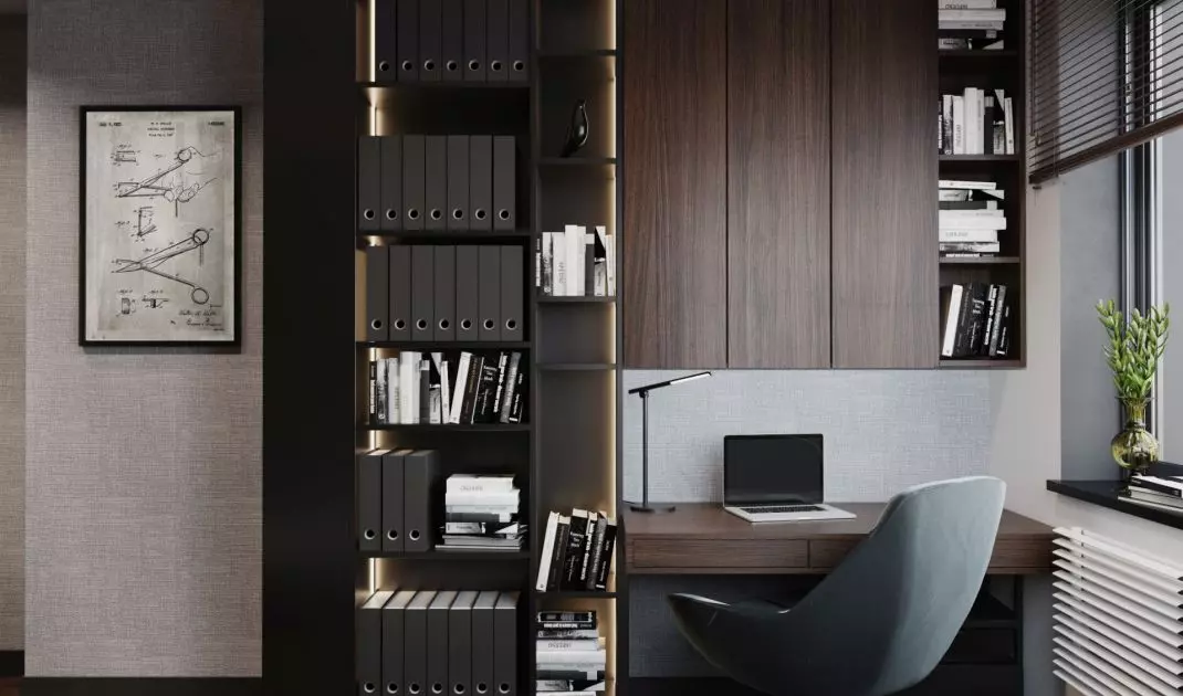 A small office