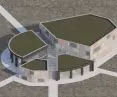 Cracked Movie Pavilion project, axonometry