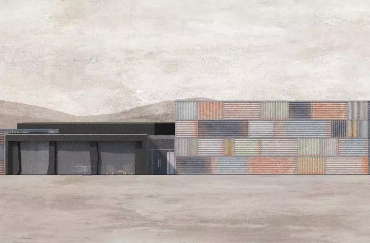 Film Pavilion, south elevation