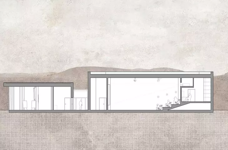Film Pavilion, cross section 