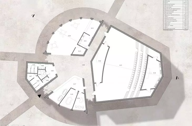 Film Pavilion, projection