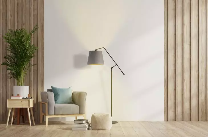 Lampa podłogowa na wysięgniku FOYA VELUR