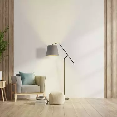 Lampa podłogowa na wysięgniku FOYA VELUR