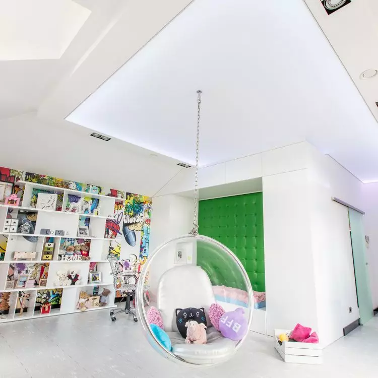 Perimeter illuminated stretch ceiling