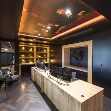 Large format printed ceiling