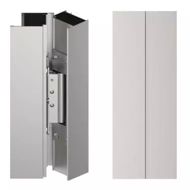 Phantom's hidden hinge when doors are open and closed