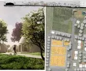 Projekt szkoły i centrum społecznego, rzut
