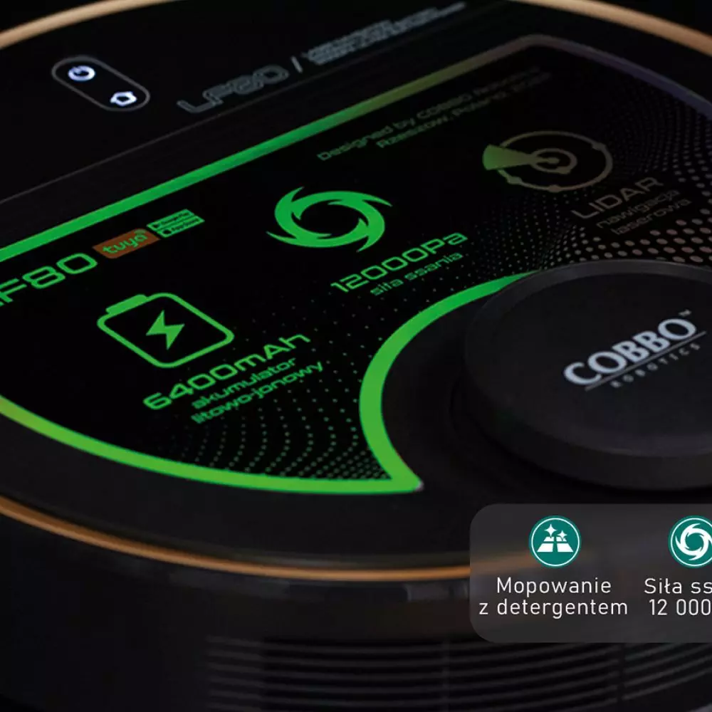 The most powerful vacuuming and mopping robot COBBO LF80