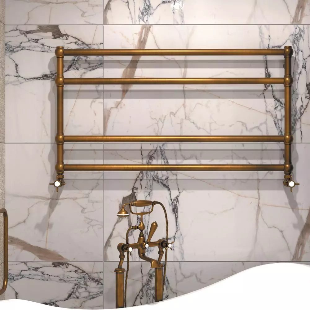 Gesi retro radiator, old brass
