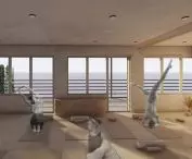 Group therapy room, yoga classes