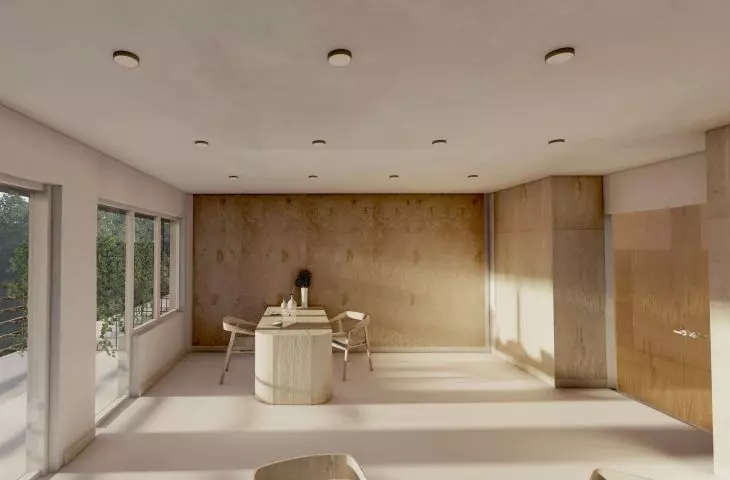 Interior of the therapy room